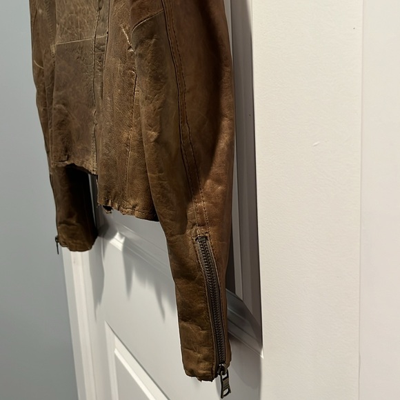 Banana Republic short leather jacket size xs - Picture 6 of 7